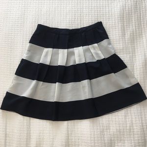 J. Crew silk pleated skirt